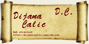 Dijana Čalić vizit kartica